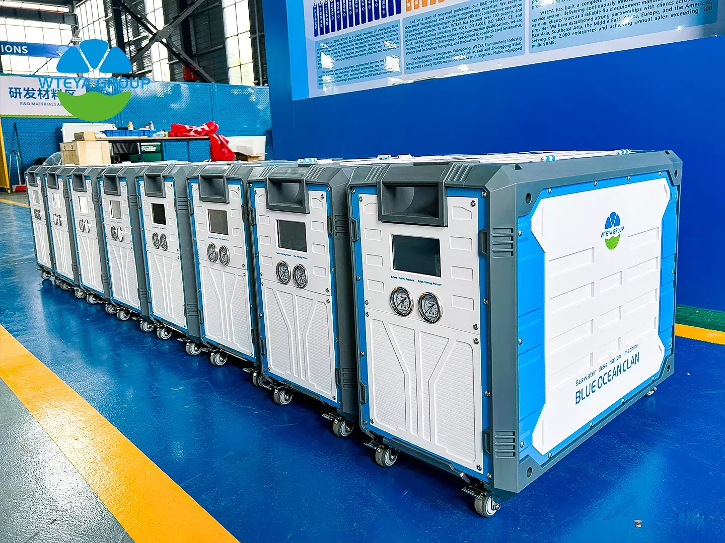 WTEYA 4021 desalination units for export markets